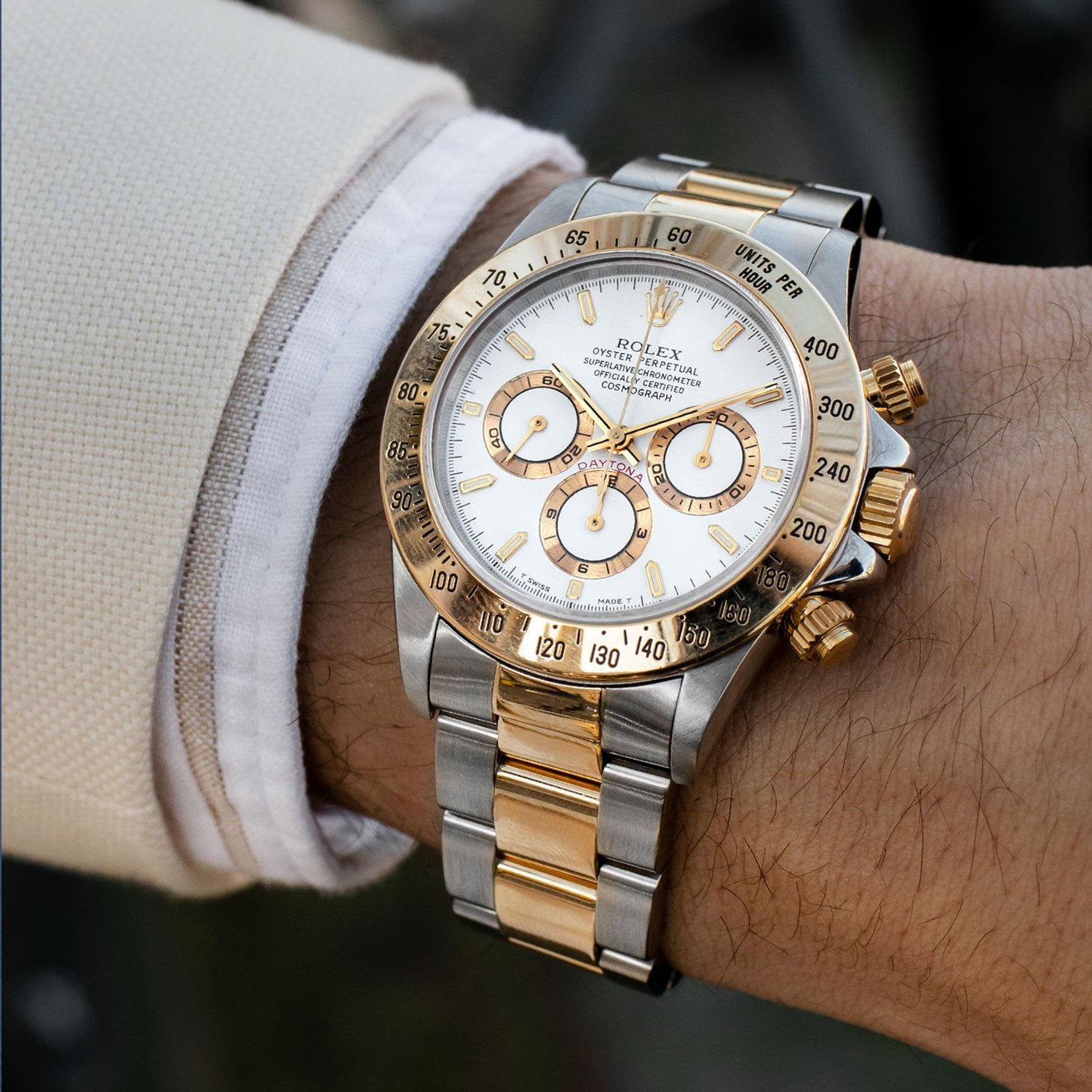 Rolex Daytona Steel & Gold White Dial 116503 - Orolen