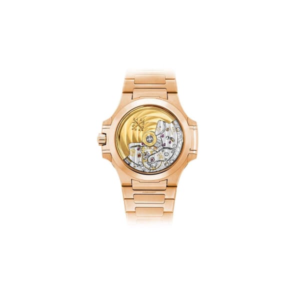 PAT€K PHIL!PPE Nautilus Rose Gold 7118-1R-010 with Golden Brown Opaline dial