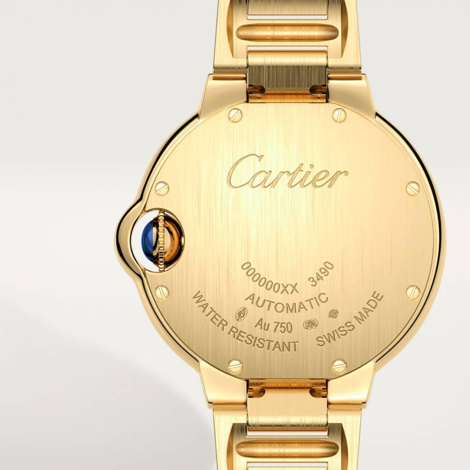 Cartier Ballon Bleu 33 mm Yellow Gold & Diamond Lady��s Watch,  WJBB0069 - Orolen