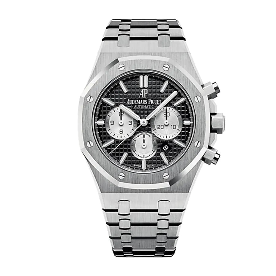 AUDEM@RS P!GUET Royal Oak Chronograph Watch-Black Dial 41mm