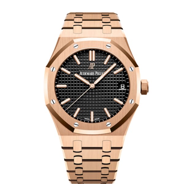 AUDEM@RS P!GUET Royal Oak Selfwinding, 41mm, 18k Rose Gold, Black Dial, 15500OR.OO.1220OR.01