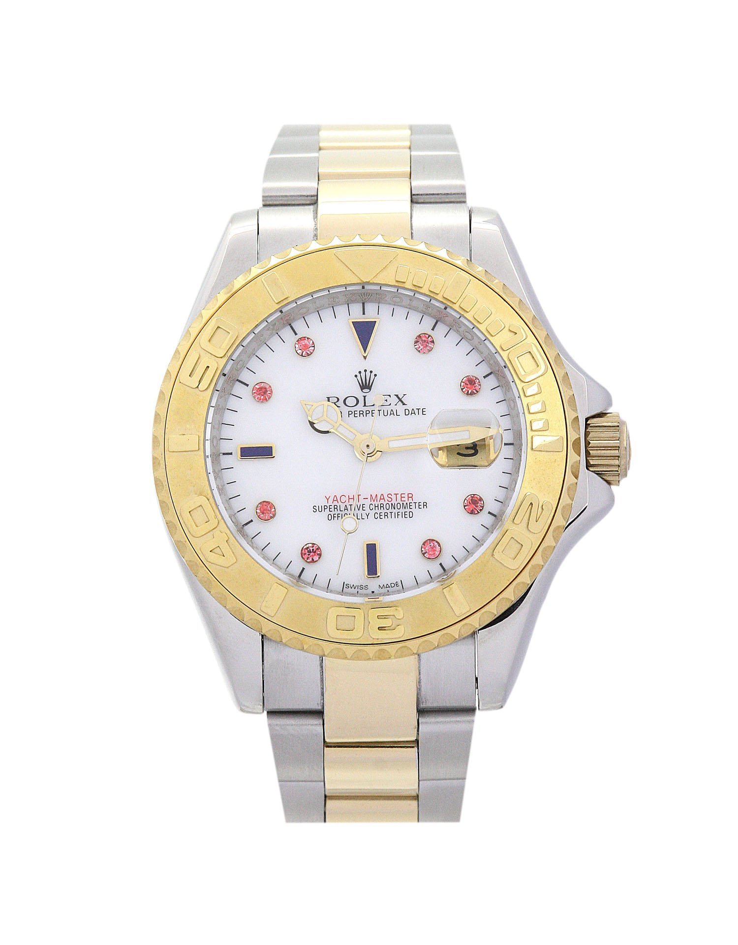 rol€x Yacht-Master Red Diamond and White dial 16623