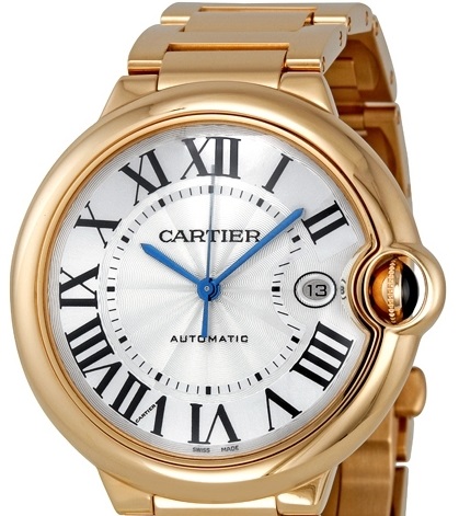 C@RTIER Ballon Bleu 40 mm Rose Gold & Diamonds Men��s Watch, WJBB0057
