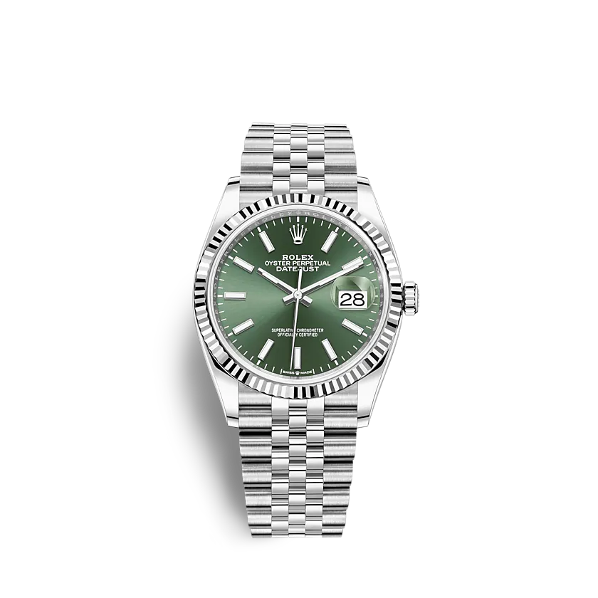 rol€x Datejust 126234 36mm Mint green