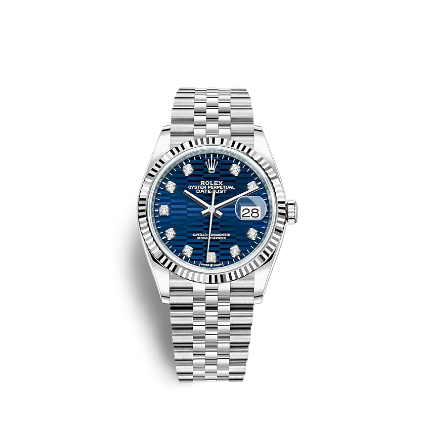 rol€x Datejust 126234 36mm Bright blue