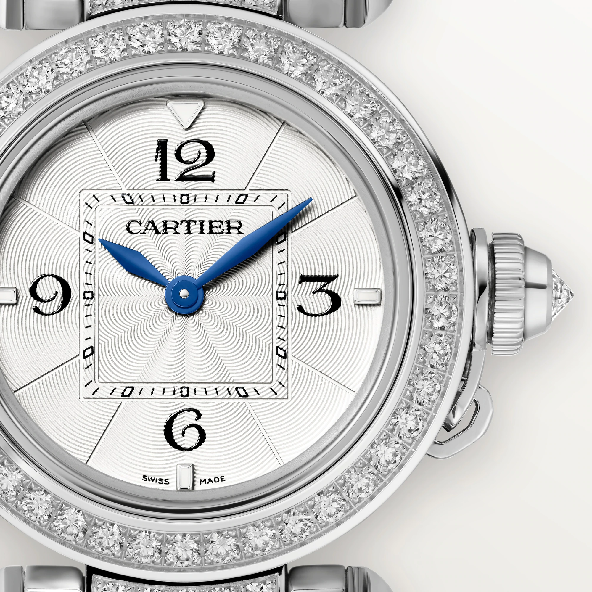 Cartier Pasha 30 mm White Gold & Diamonds Lady��s Watch, WJPA0019 - Orolen