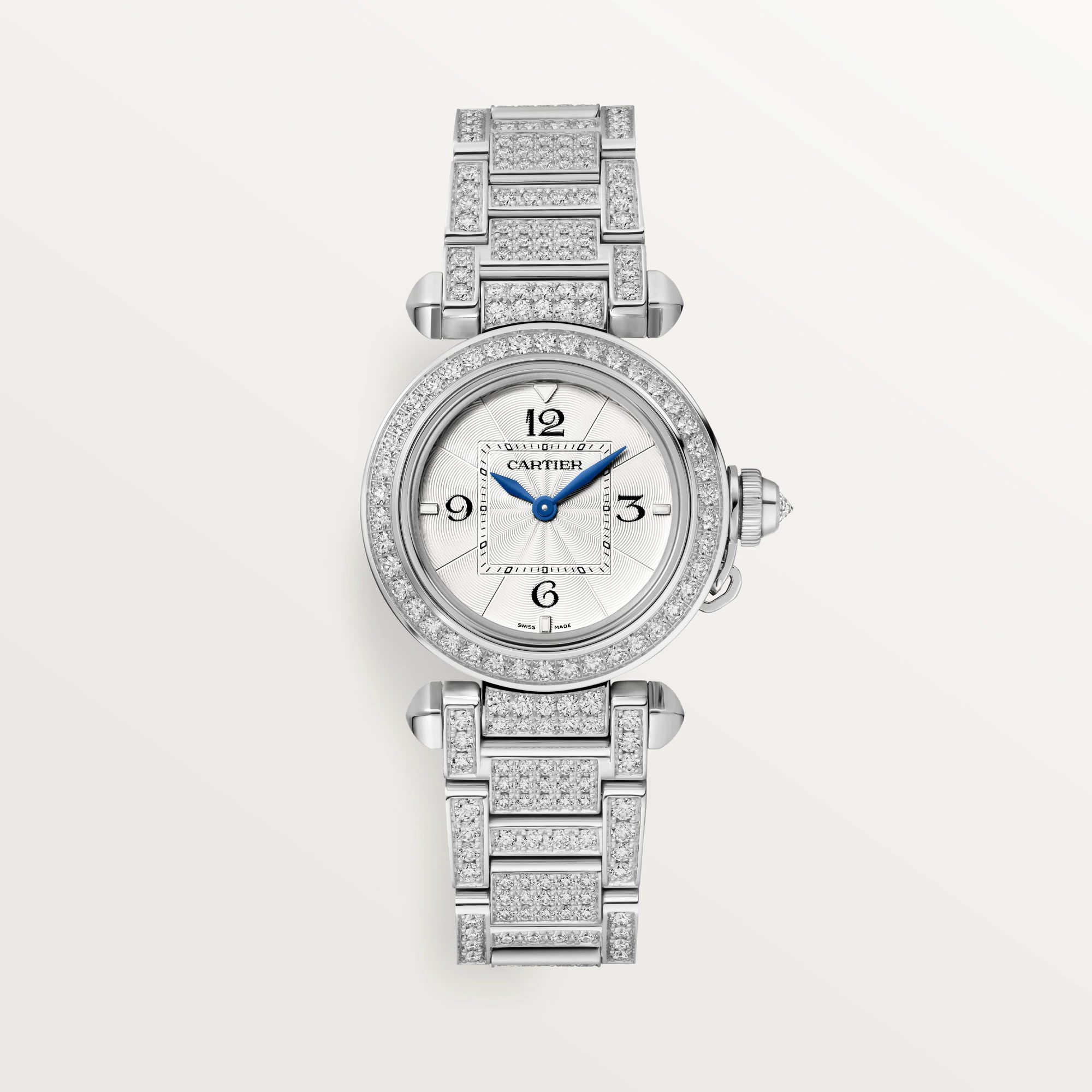 C@RTIER Pasha 30 mm White Gold & Diamonds Lady��s Watch, WJPA0019