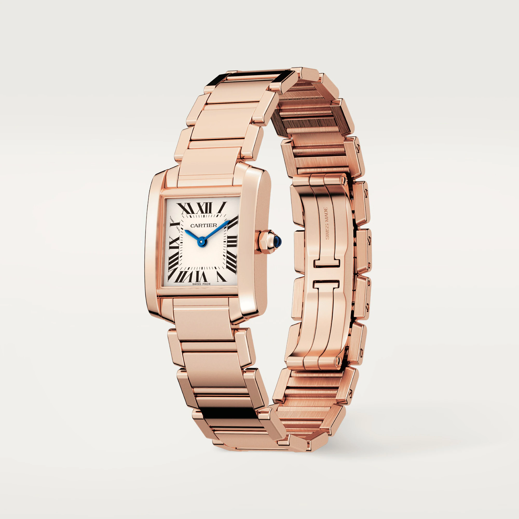 Cartier Tank Francaise Small Model 18K Rose Gold Lady��s Watch, WGTA0029 - Orolen
