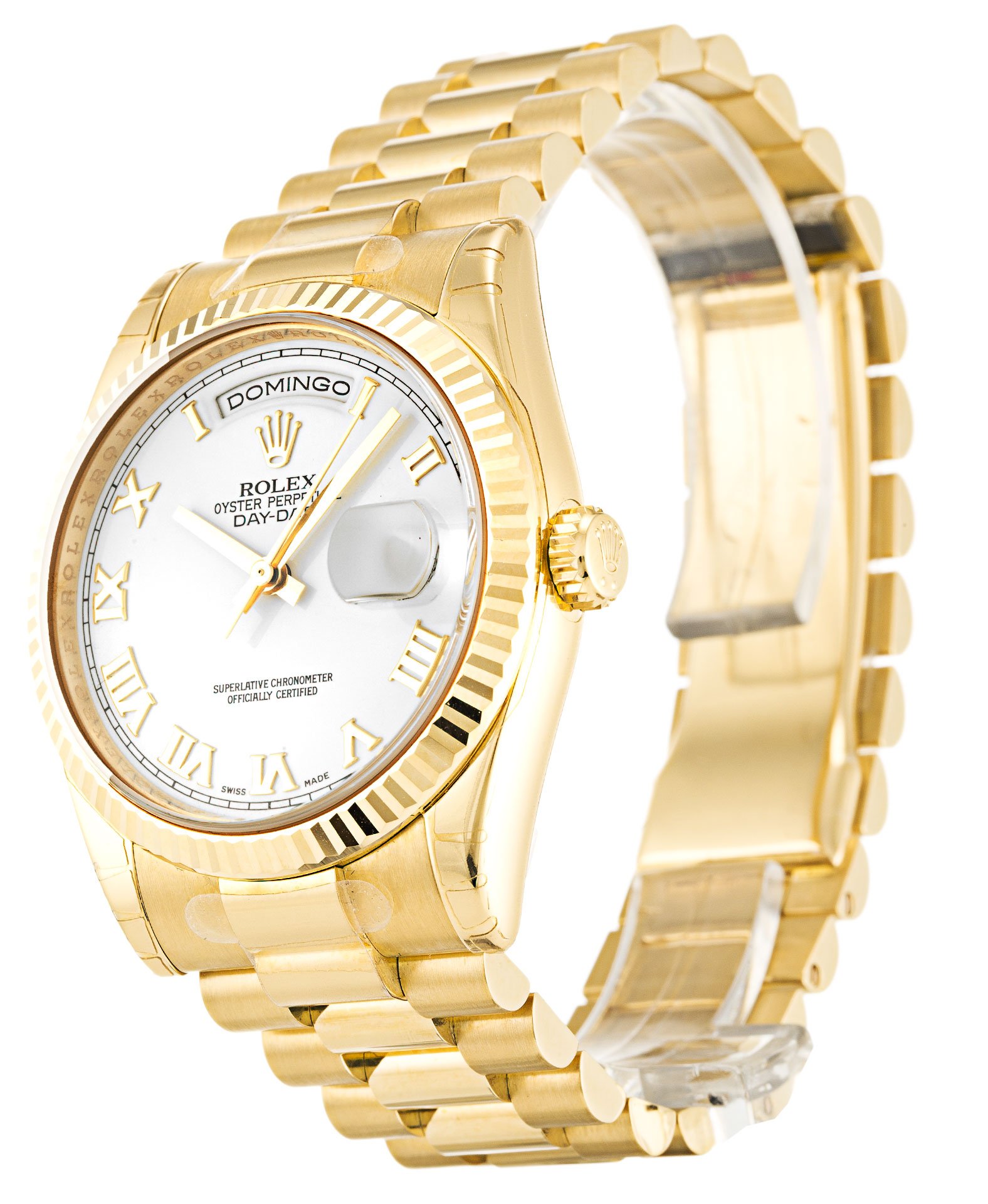 rol€x Day-Date White Dial 118238