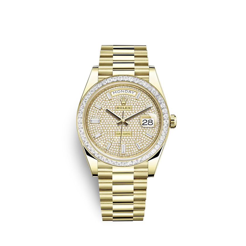 rol€x Day-Date 228398TBR 40mm Diamond-paved