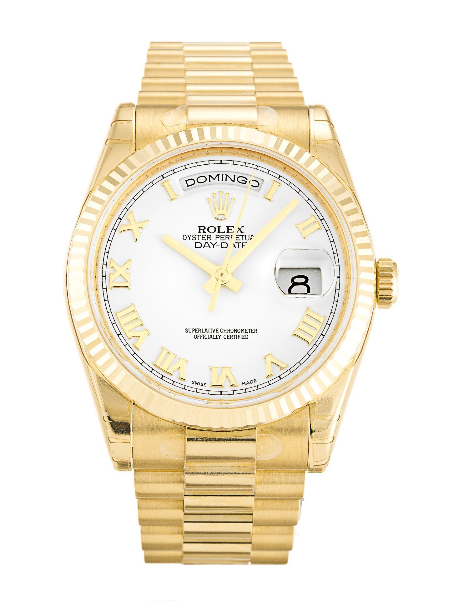 rol€x Day-Date White Dial 118238