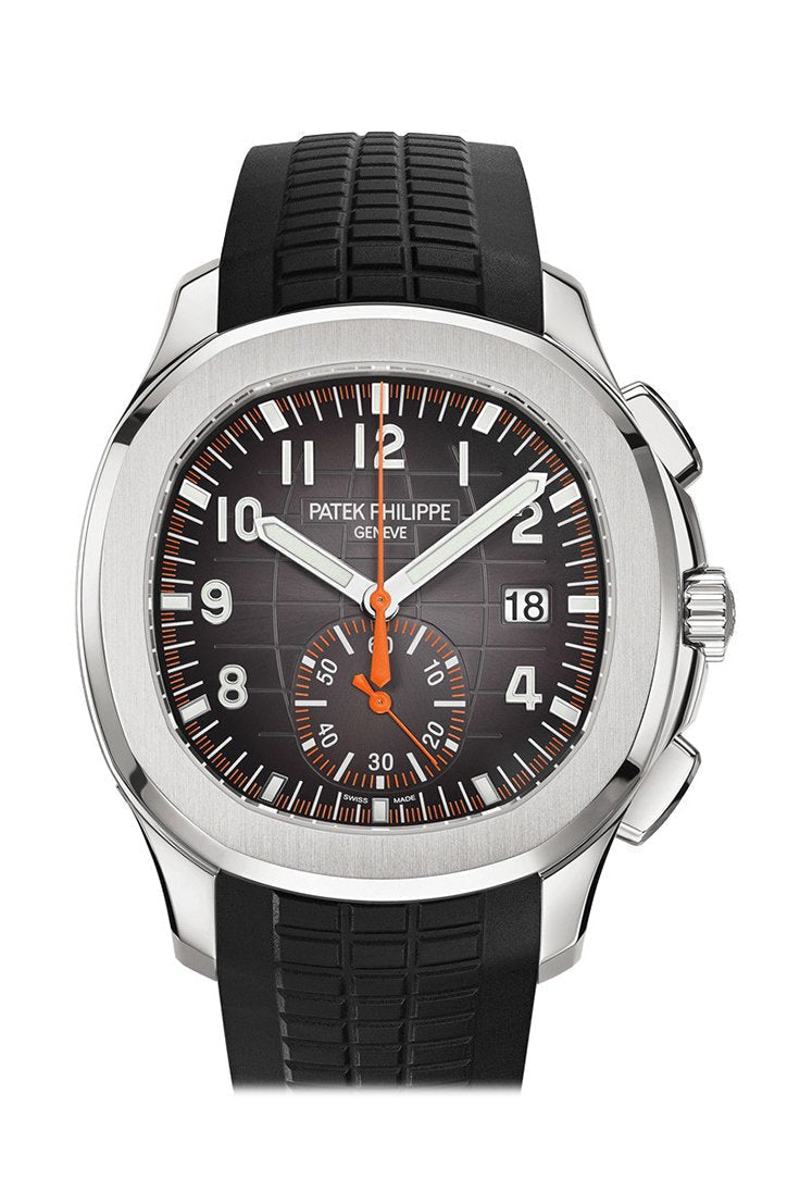 PAT€K PHIL!PPE Aquanaut Black Dial Automatic Men's Chronograph Watch 5968A-001