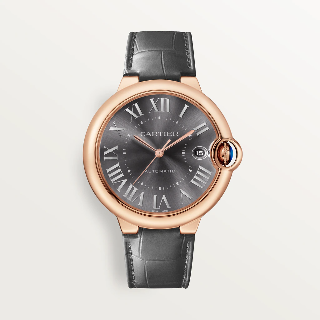C@RTIER Ballon Bleu 40 mm Rose Gold Men��s Watch, WGBB0050