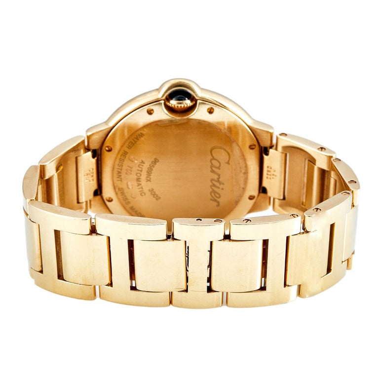 C@RTIER Ballon Bleu 36mm Yellow Gold & Diamond Lady��s Watch, WJBB0070