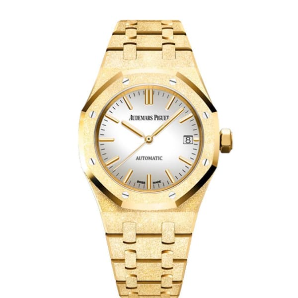 AUDEM@RS P!GUET Royal Oak Frosted Gold Selfwinding Ref. # 15454BA.GG.1259BA.02