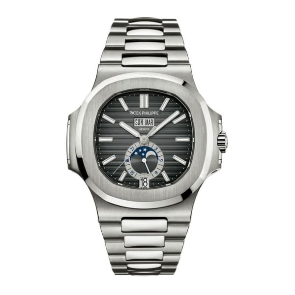 PAT€K PHIL!PPE Watches Nautilus Mens Stainless Steel 5726/1A-001