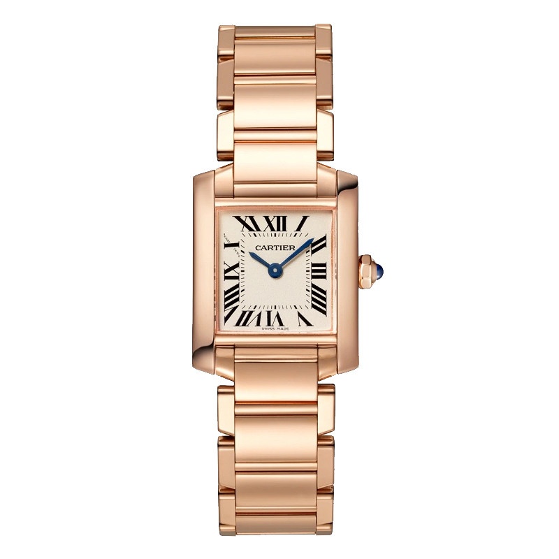 C@RTIER Tank Francaise Small Model 18K Rose Gold Lady��s Watch, WGTA0029