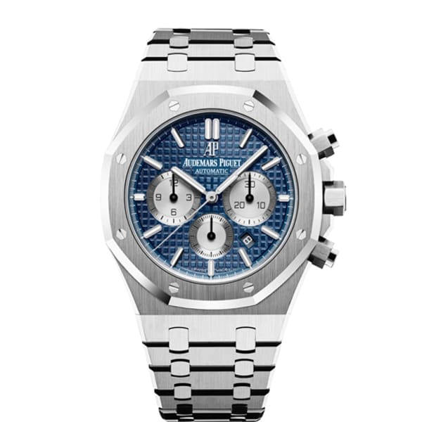 AUDEM@RS P!GUET Royal Oak Selfwinding Chronograph Blue Dial 41mm Stainless Steel Watch
