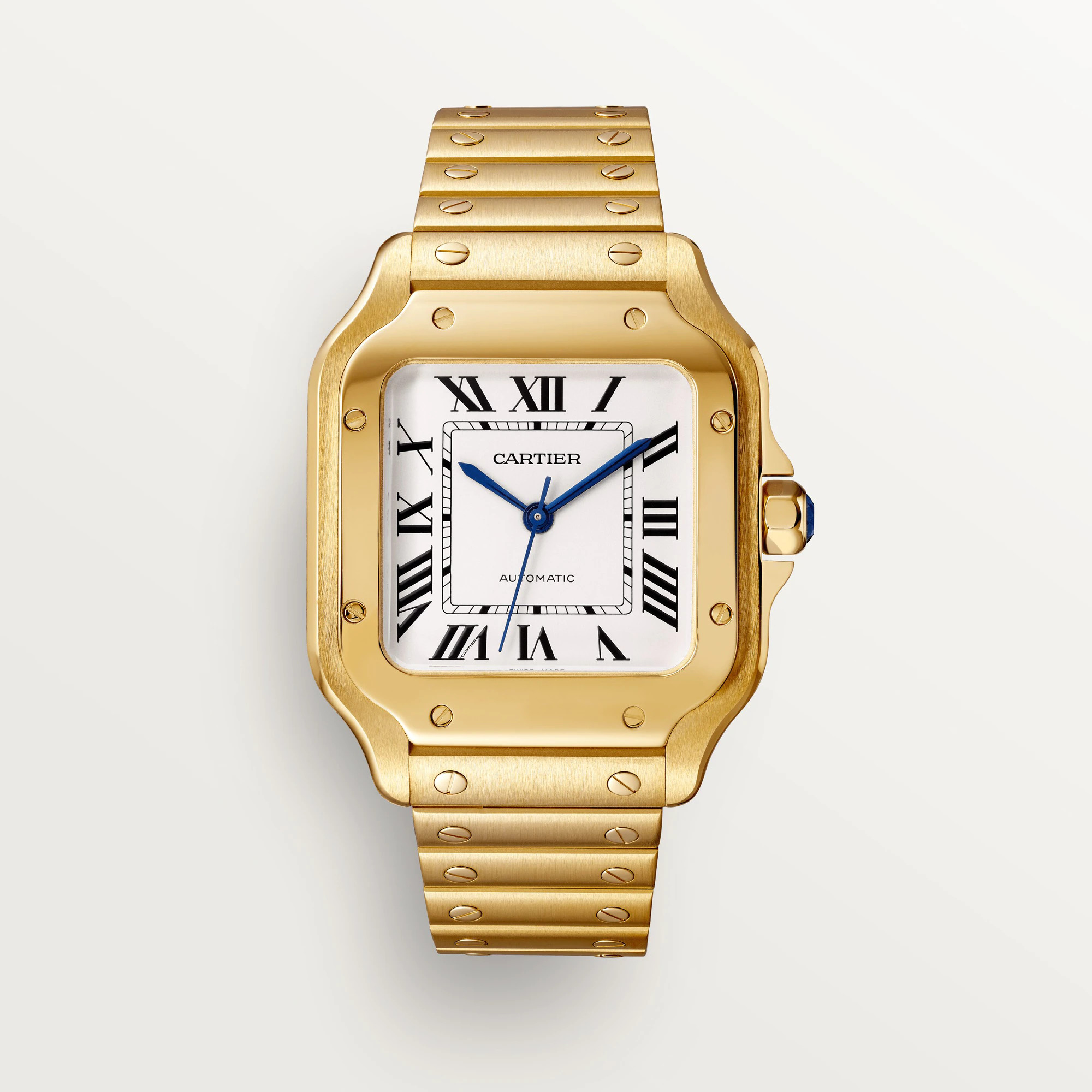 C@RTIER Santos 18K Yellow Gold Men��s Watch, WGSA0010