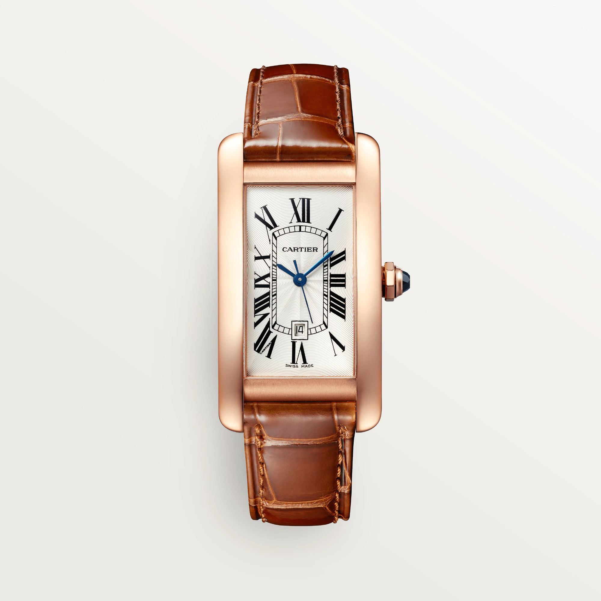 C@RTIER Tank Am��ricaine 18K Rose Gold Unisex Watch, W2620030