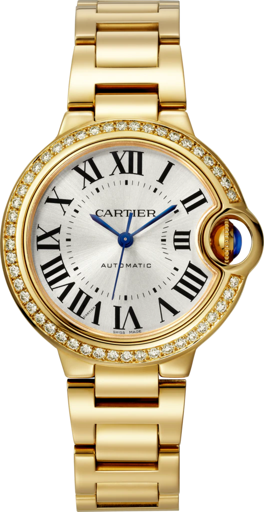 C@RTIER Ballon Bleu 36mm Yellow Gold & Diamond Lady��s Watch, WJBB0070