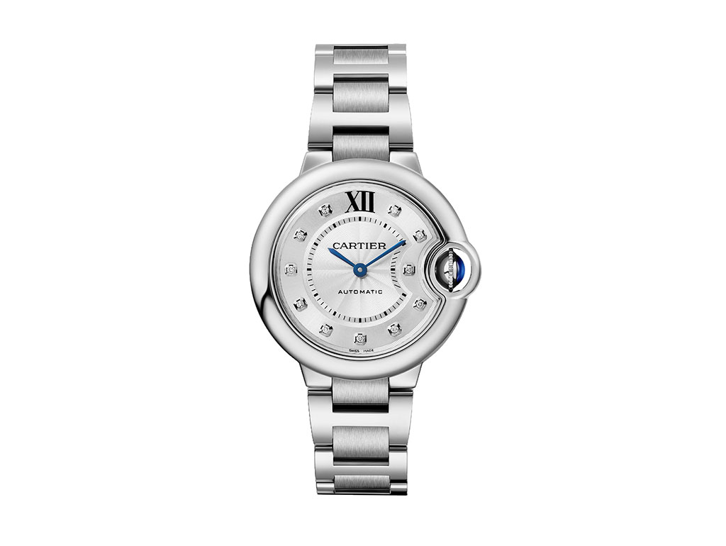 C@RTIER Ballon Bleu 33 mm Stainless steel & Diamonds Lady��s Watch, W4BB0021