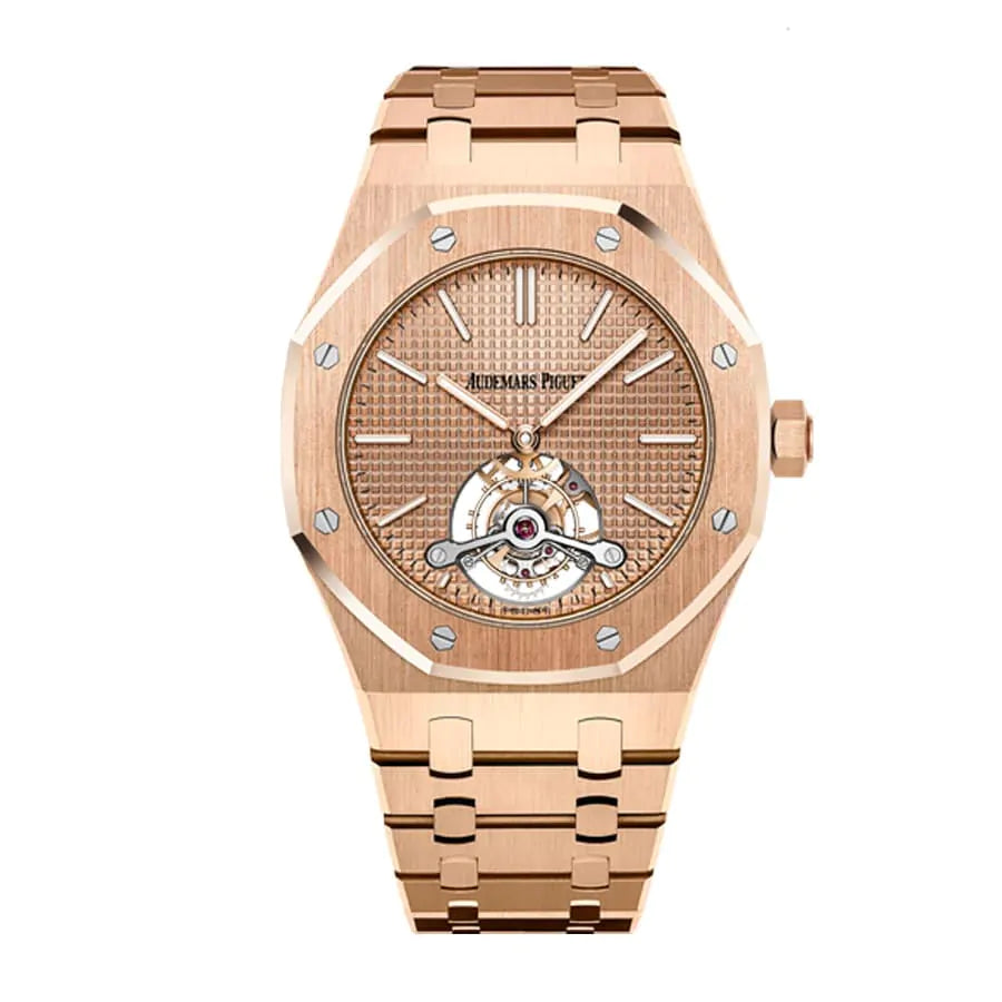 AUDEM@RS P!GUET Royal Oak Selfwinding Rose Gold Tourbillon 41MM Watch