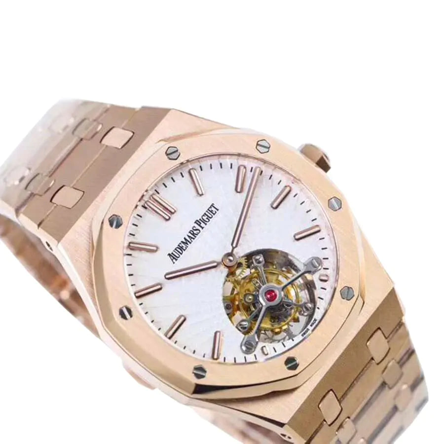 AUDEM@RS P!GUET Royal Oak Tourbillon Rose Gold 41MM Watch