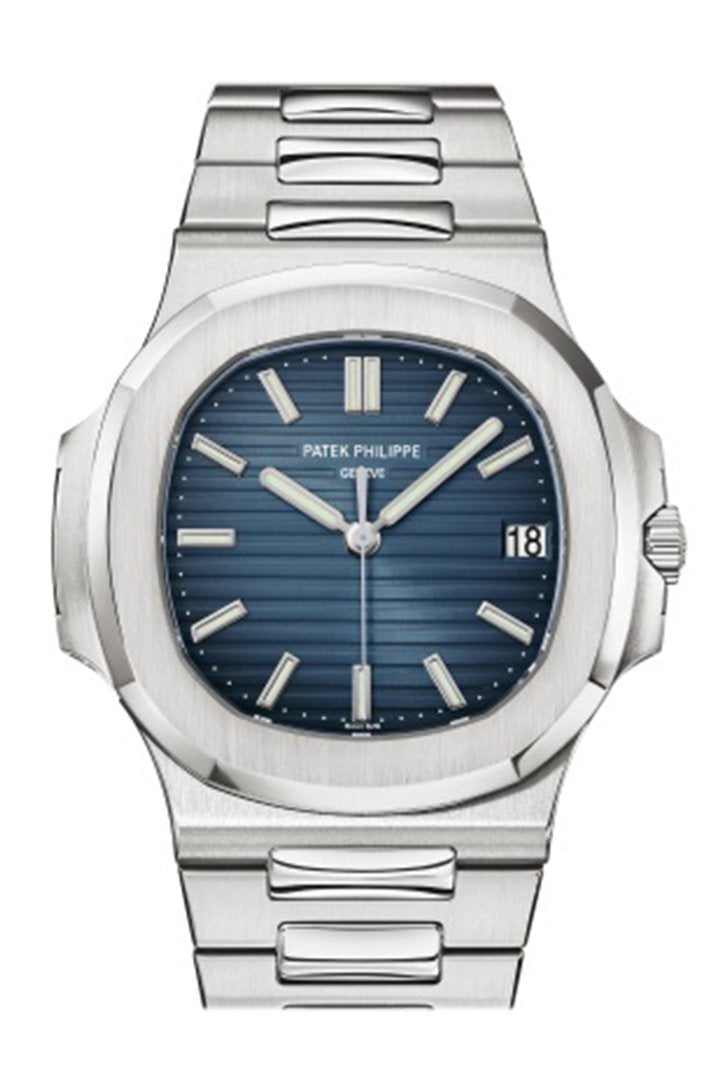 PAT€K PHIL!PPE Nautilus Blue Dial Stainless Steel Men's Watch 5711/1A-010