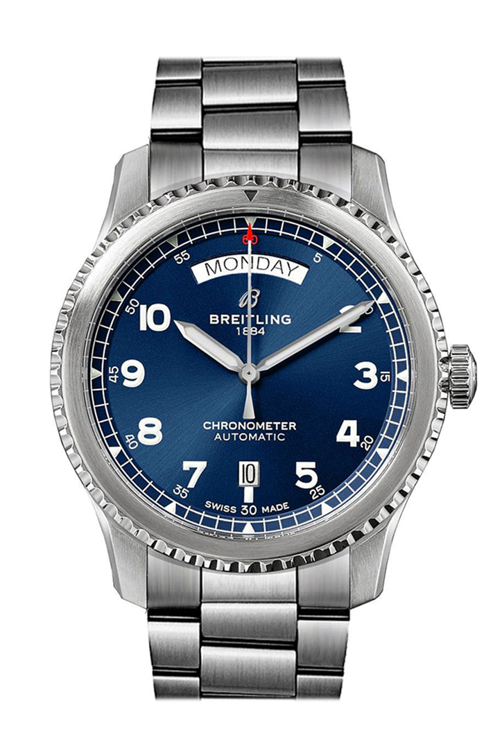 BRE!TLING Navitimer Day Date Stainless Steel A45330101 C1A1