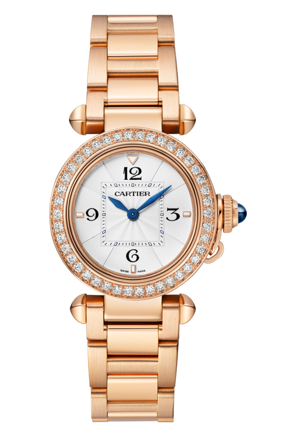 C@RTIER Pasha 30 mm Rose Gold & Diamonds Lady��s Watch, WJPA0018