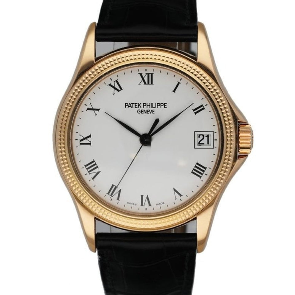 PAT€K PHIL!PPE Calatrava 5117R 18K Rose Gold Men's Watch Box & Papers