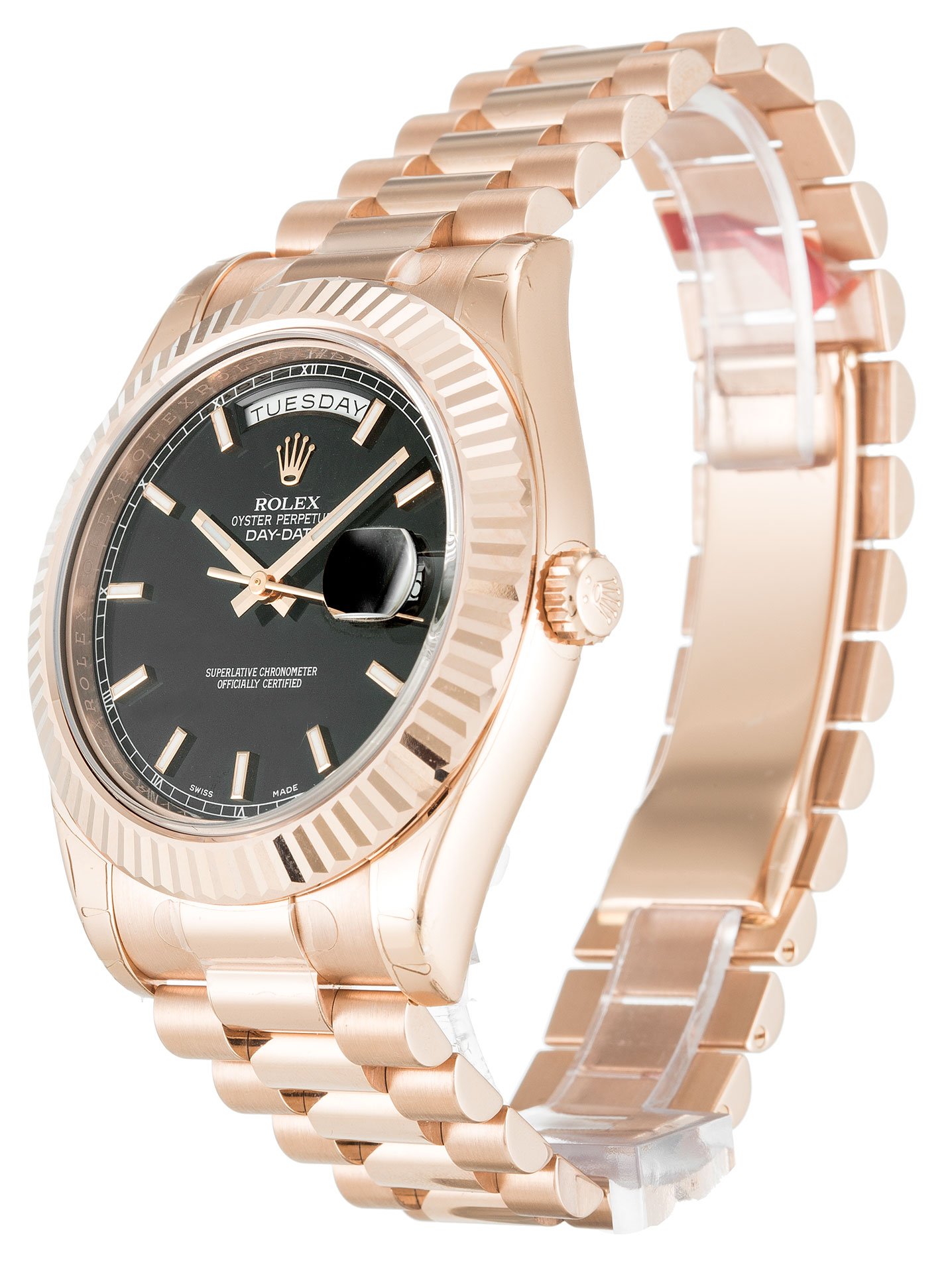 rol€x Day-Date II Black Dial 218235