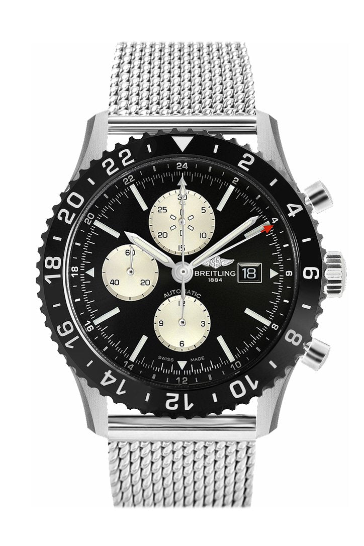 BRE!TLING Chronoliner Stainless Steel Mens Watch Y2431012 BE10
