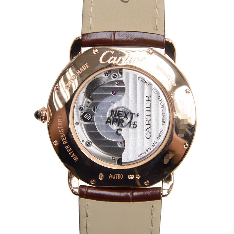 C@RTIER Ronde Louis 18K Pink Gold Men��s Watch, W6801005