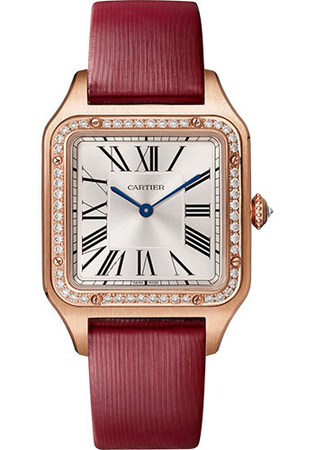 C@RTIER Santos 18K Rose Gold & Diamonds Lady��s Watch, WJSA0018