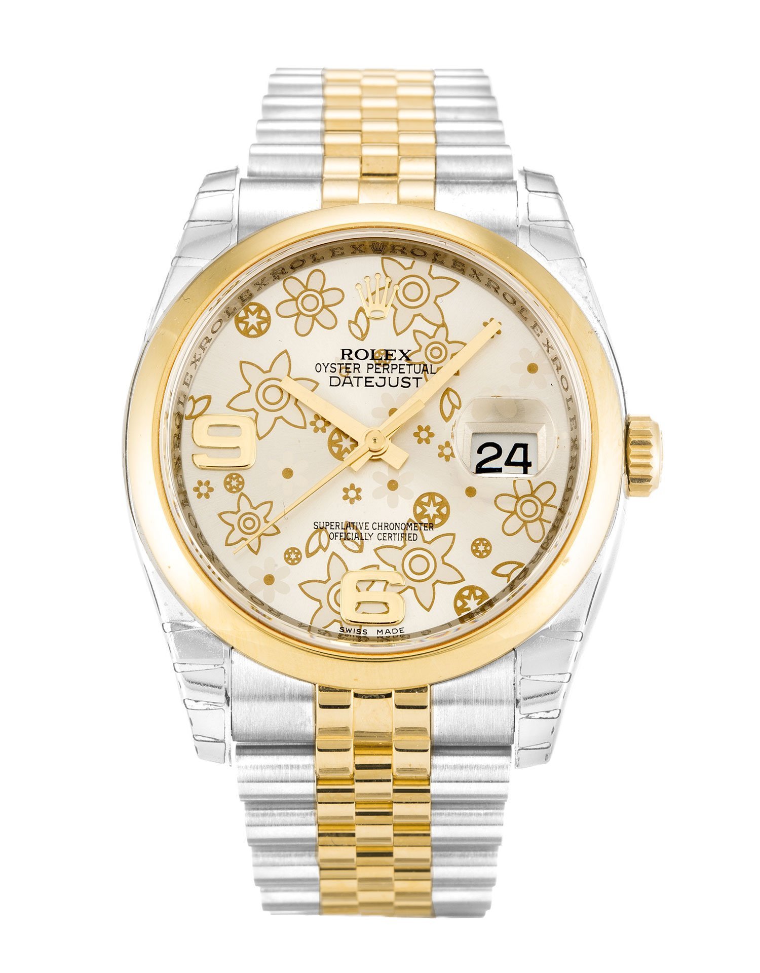 rol€x Datejust Silver Floral Dial 116203