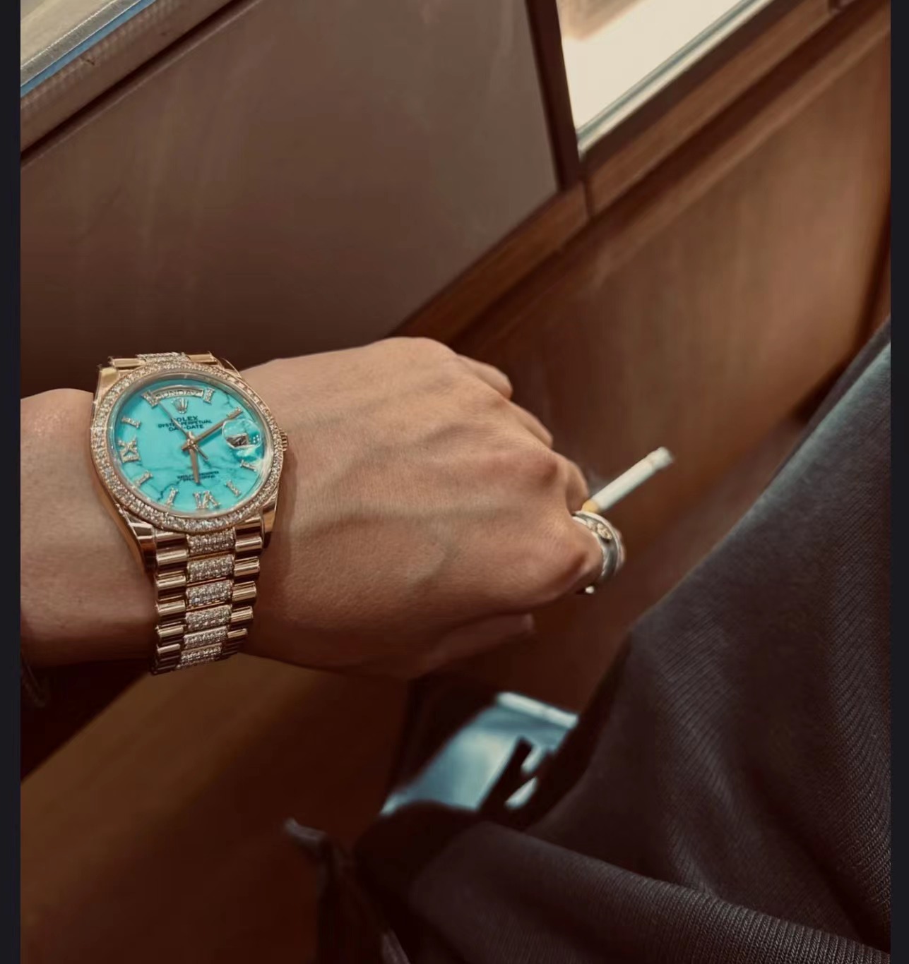 Rolex Day-Date 36mm Blue Ombre Diamond Dial Yellow Gold President Automatic Watch 128348rbr-0037 - Orolen