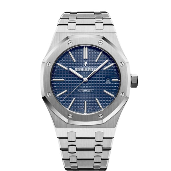 AUDEM@RS P!GUET Royal Oak Selfwinding with Blue Dial 41mm Stainless Steel Watch 15400ST.OO.1220ST.03