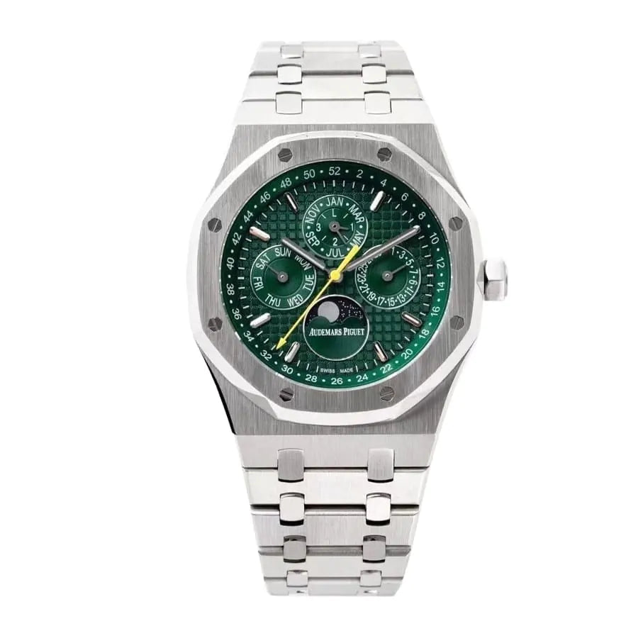 AUDEM@RS P!GUET Royal Oak Perpetual Calendar Green Dial Watch 41MM