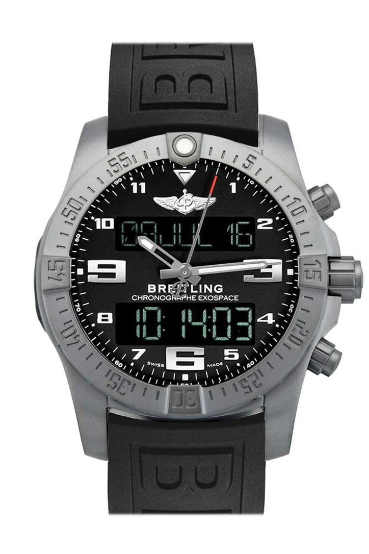 BRE!TLING B55 Bluetooth Connected Chronograph in Titanium Volcano Black Dial EB5510H1 BE79