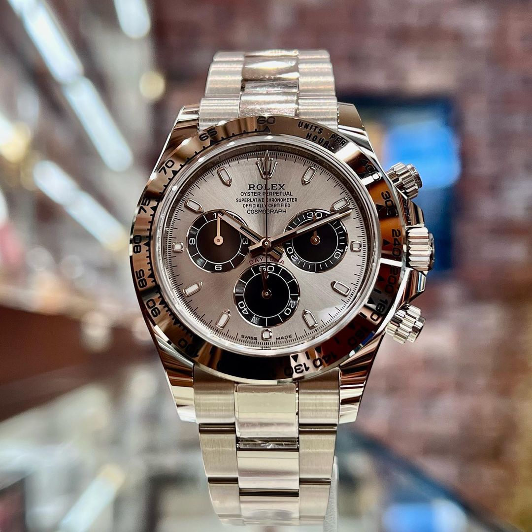 rol€x White Gold Daytona 116509 Steel and Black