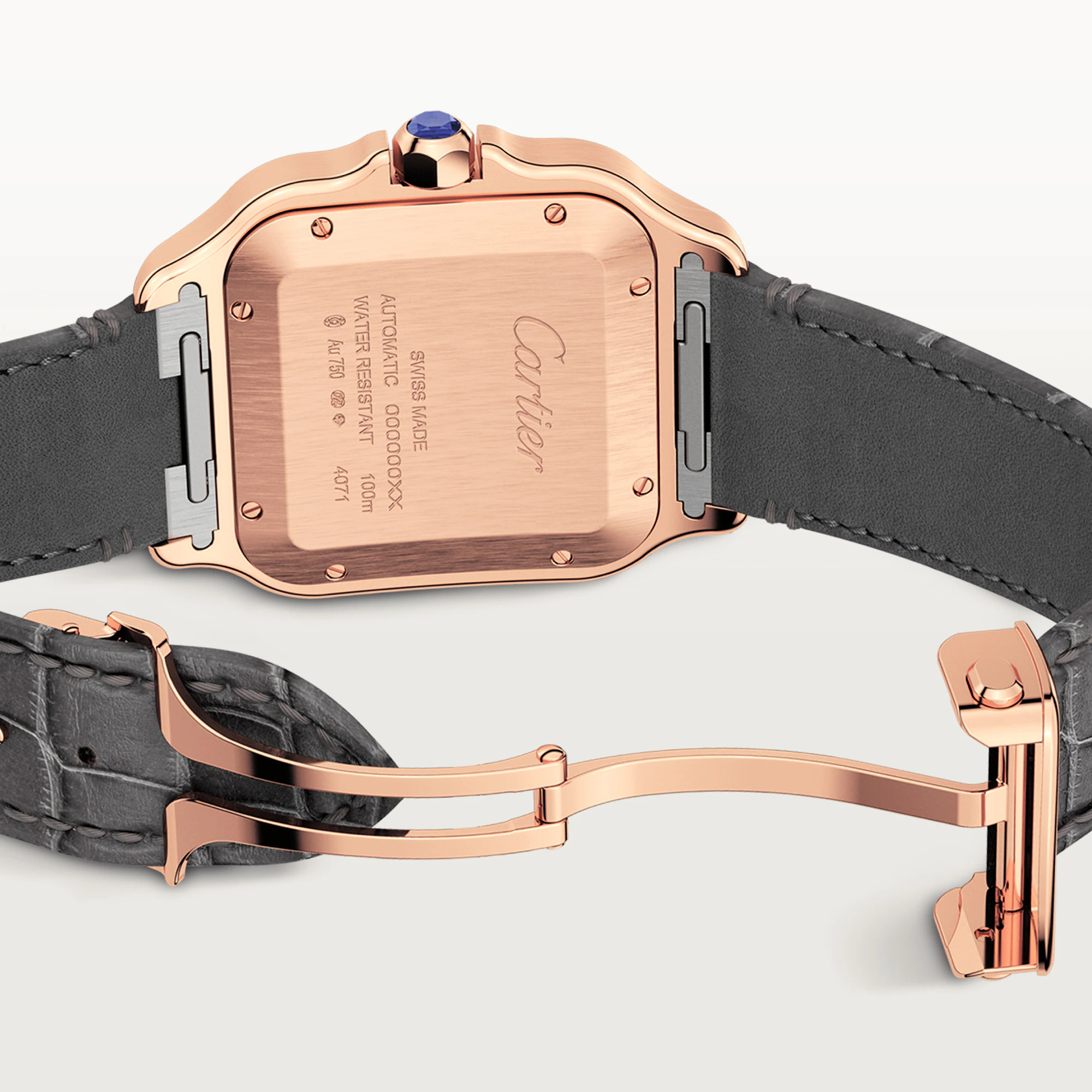 Cartier Santos 18K Rose Gold Men��s Watch, WGSA0019 - Orolen