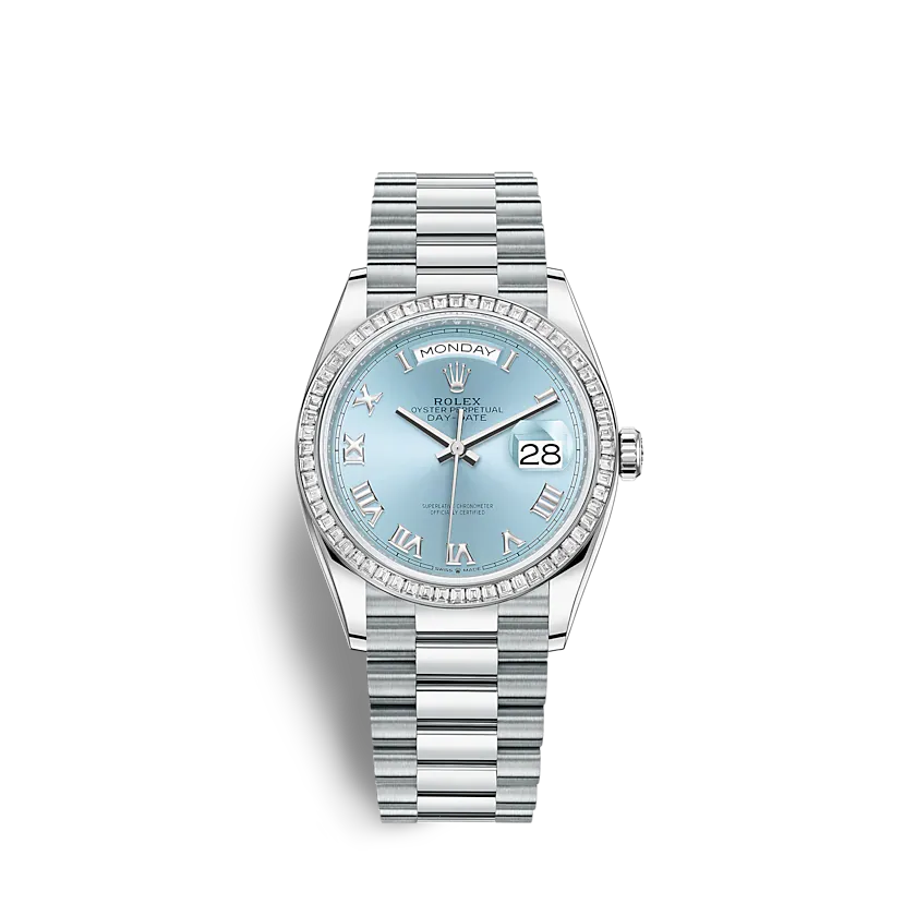 rol€x Day-Date 128396TBR 36mm Ice blue