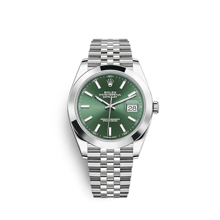 rol€x Datejust 126300 41mm Mint green (Jubilee)