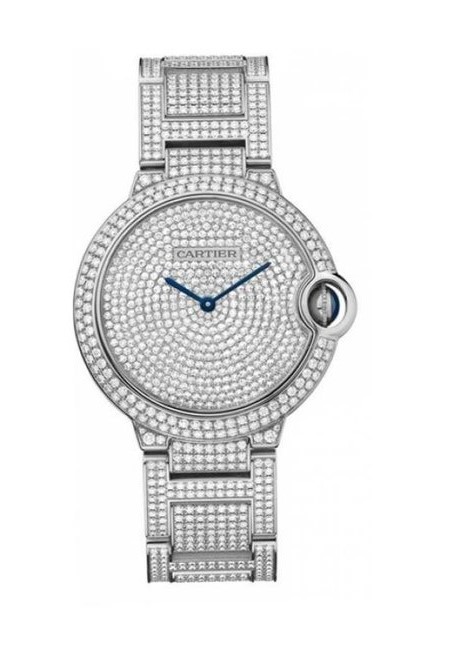 C@RTIER Ballon Bleu 36mm White Gold & Diamond Lady��s Watch, HPI00581
