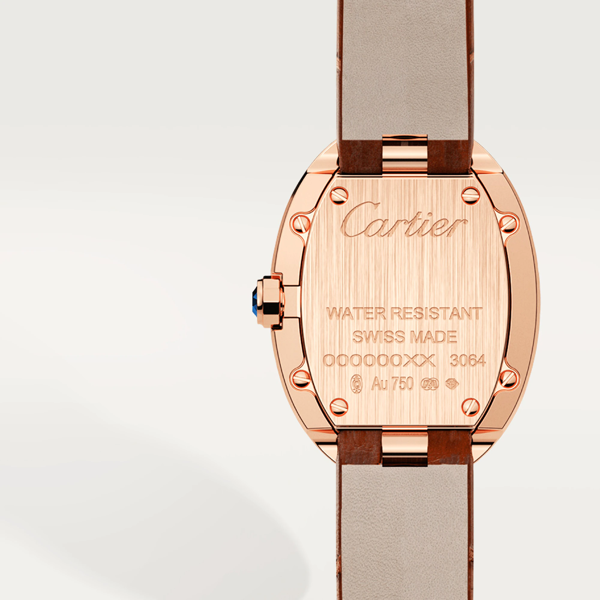 Cartier Baignoire 18K Rose Gold Ladies Watch, W8000007 - Orolen