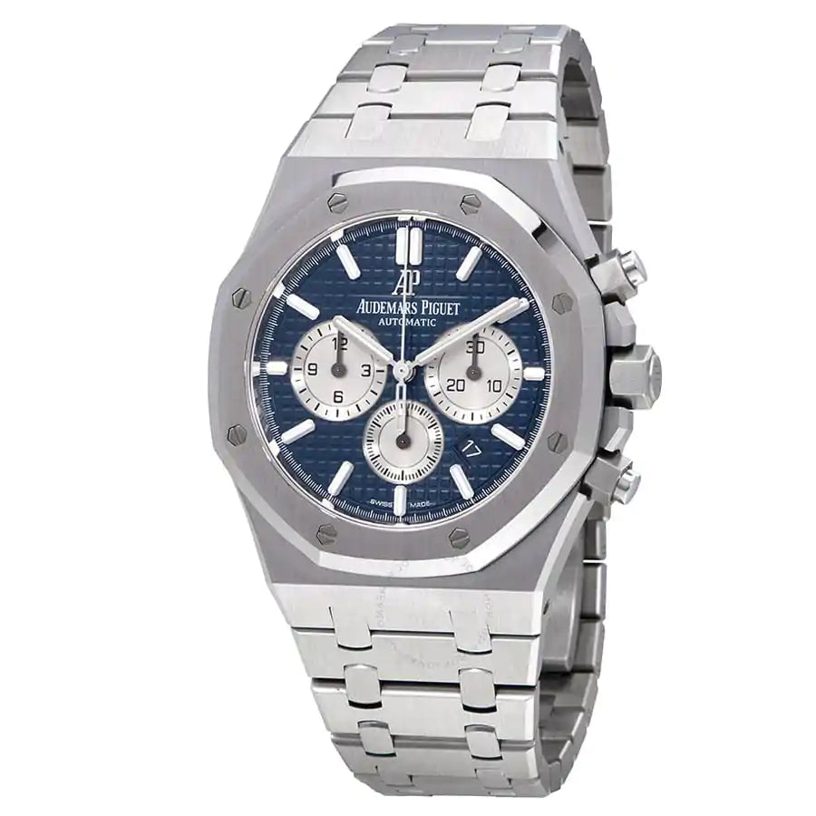 AUDEM@RS P!GUET Royal Oak 41mm Blue Dial Stainless Steel Bracelet Men's Watch