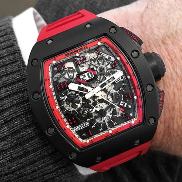 RICH@RD M!LLE RM 11 Automatic Flyback Chronograph Midnight Fire