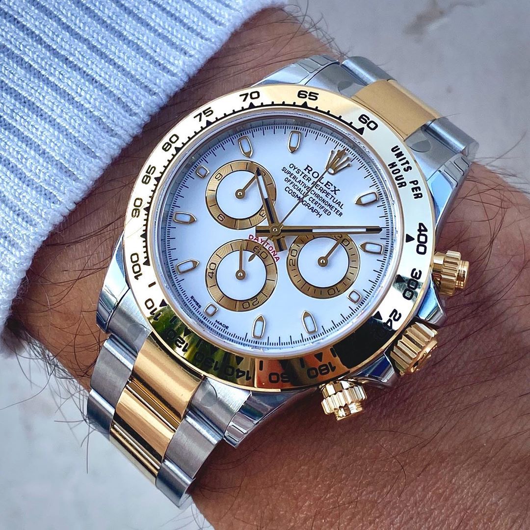 Rolex Daytona Steel & Gold White Dial 116503 - Orolen